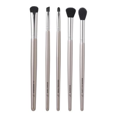 E.L.F. SMOKY EYE BRUSH KIT - 5 PIECE (JUEGO DE 5 BROCHAS DE MAQUILLAJE PARA OJOS AHUMADOS)